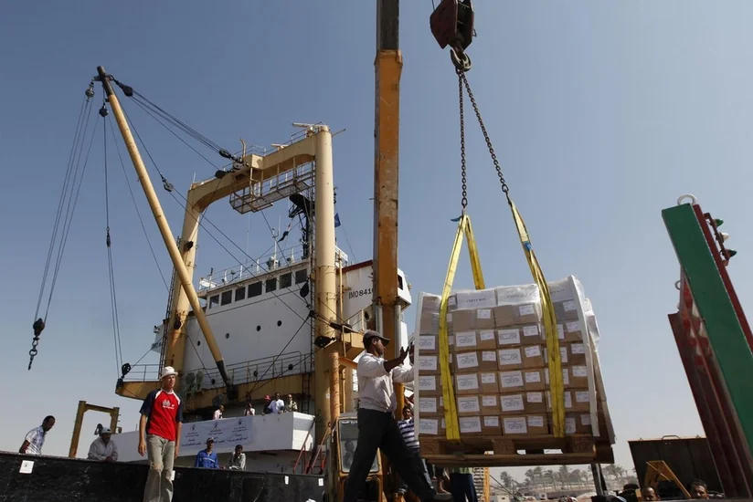Судно из ОАЭ с гуманитарной помощью для сектора Газа прибыло в Египет