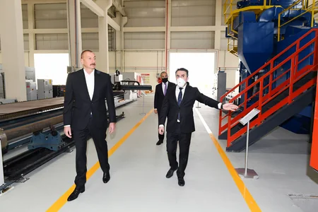 Prezident Hacıqabul Sənaye Məhəlləsinin açılışında iştirak edib - YENİLƏNİB