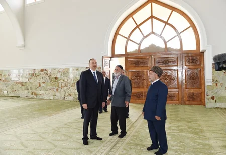 President Ilham Aliyev visited Rahima Khanim Mosque-Shrine in Nardaran