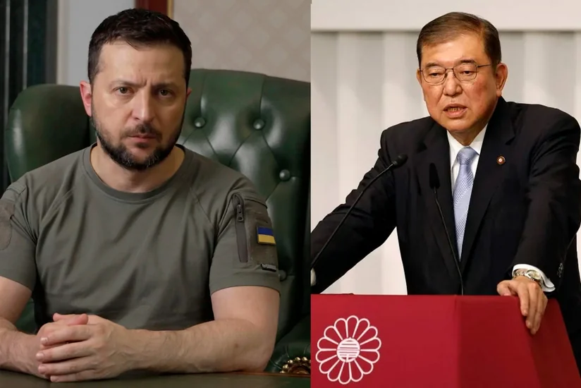 Президент Украины и премьер Японии обсудили усиление санкционного давления на Россию