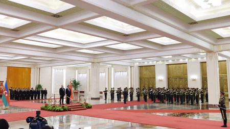 Prezident İlham Əliyevin Pekində rəsmi qarşılanma mərasimi olub