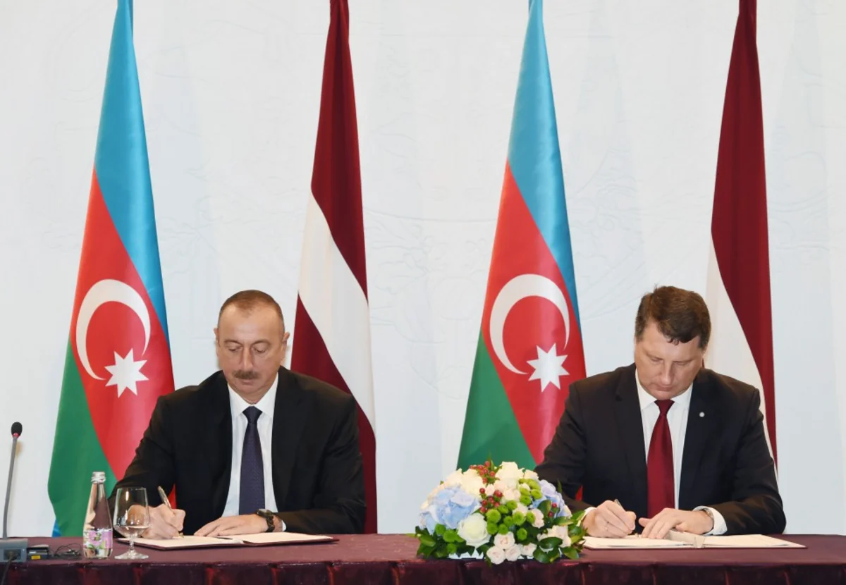 Azerbaijan and Latvia sign documents