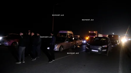 Bakı Kənar Dairəvi-1 avtomobil yolunun sol tərəfindəki yamacda uçqun olub