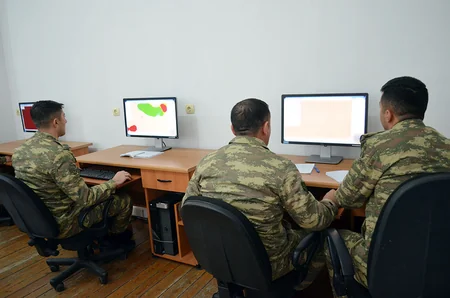 Проводятся командно-штабные учения воинских частей Азербайджанской армии