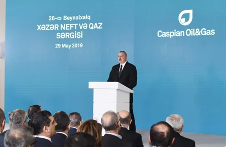 Prezident İlham Əliyev XXVI Beynəlxalq “Xəzər Neft və Qaz-2019” sərgi və konfransının açılışında iştirak edib - YENİLƏNİB
