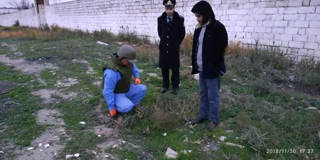 Bakının Nizami rayonu ərazisində partlamamış hərbi sursat tapılıb