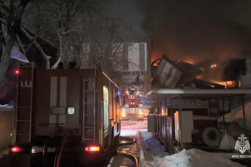 Moskvada güclü yanğının söndürülməsinə helikopter cəlb olunub