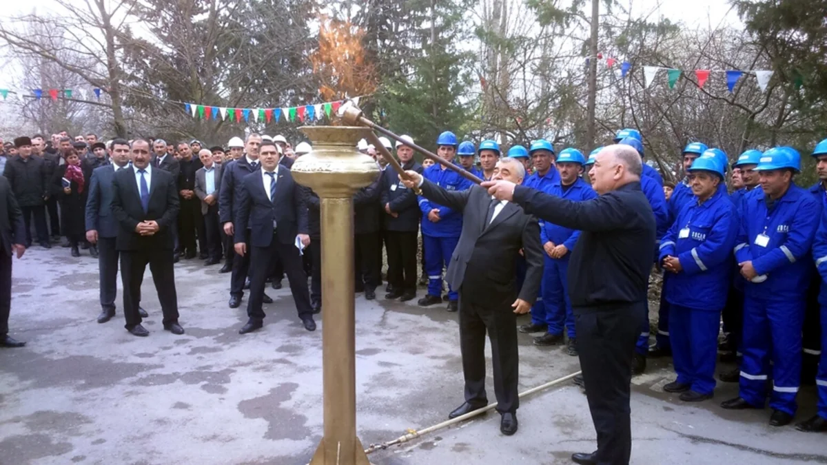 Göyçayın daha bir kəndinə qaz verilib