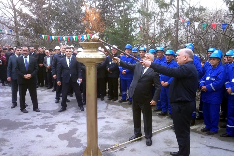 Göyçayın daha bir kəndinə qaz verilib