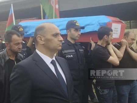 Sabirabadda Birinci Qarabağ müharibəsinin şəhidi Zülfüqar Abbasov dəfn edilib - YENİLƏNİB