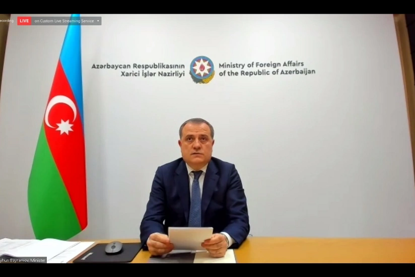 Ceyhun Bayramov ATƏT-in Nazirlər Şurasının iclasında çıxış edib