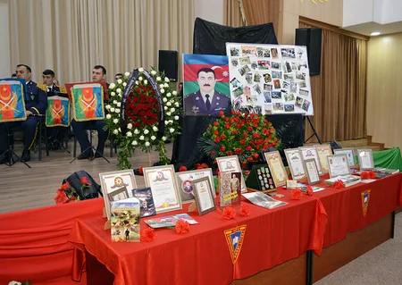 Şəhid mayor Elnur Əliyevin xatirəsi yad olunub
