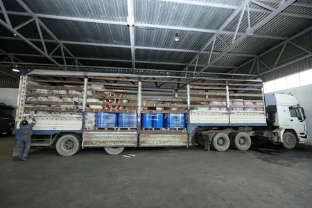 Goods with inscriptions in Armenian sent from Iran to Azerbaijan