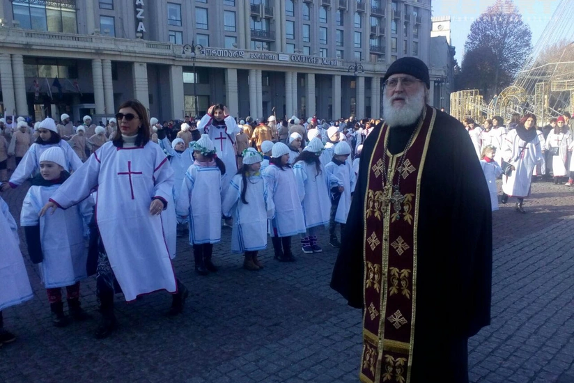 Gürcüstanda Milad bayramı təntənə ilə qeyd olunub - FOTO