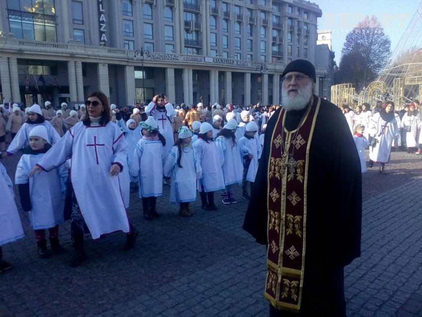 Gürcüstanda Milad bayramı təntənə ilə qeyd olunub - FOTO
