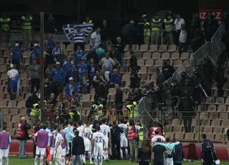 Bosniya və Herseqovina - Yunanıstan oyunundan sonra komandalar arasında dava düşüb - VİDEO