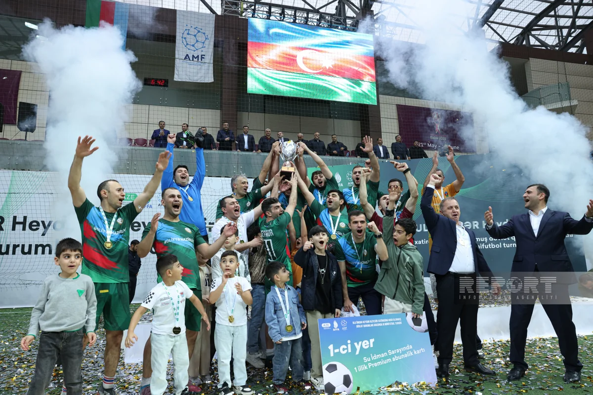 Dövlət qurumları arasında minifutbol turnirinin mükafatlandırma mərasimi keçirilib