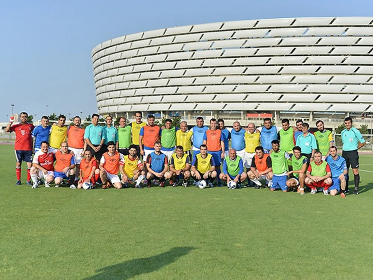 Bakı Olimpiya Stadionunda Milli Mətbuat Gününə həsr olunmuş mini-turnir keçirilib