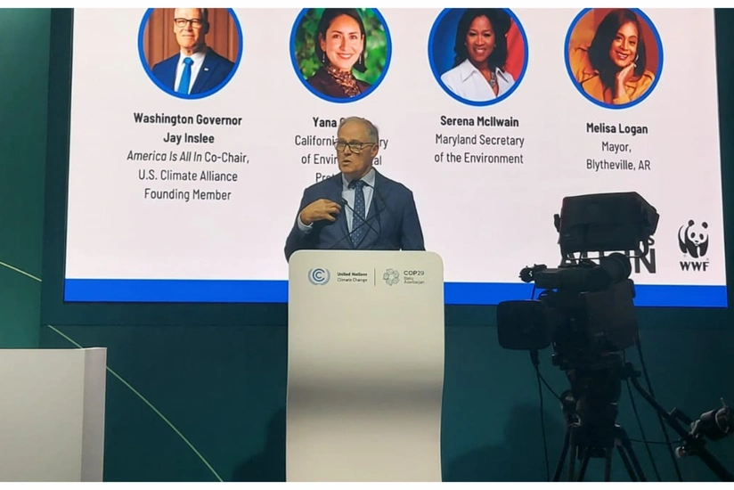 Representatives of US states at COP29 pledge to continue fighting climate change