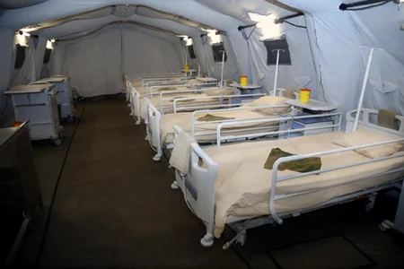 Defense Minister visited mobile field hospital in the frontline zone
