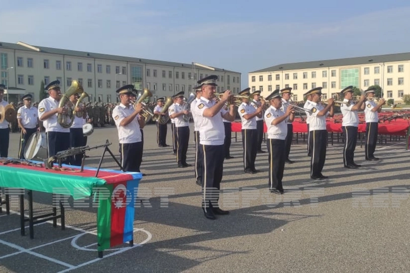 Gəncədə gənc əsgərlərin andiçmə mərasimi keçirilib - YENİLƏNİB