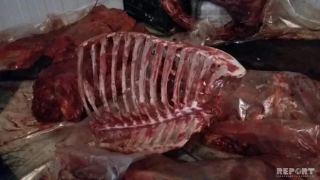 Bərdədə 110 kilo at əti satışının qarşısı alınıb - FOTO