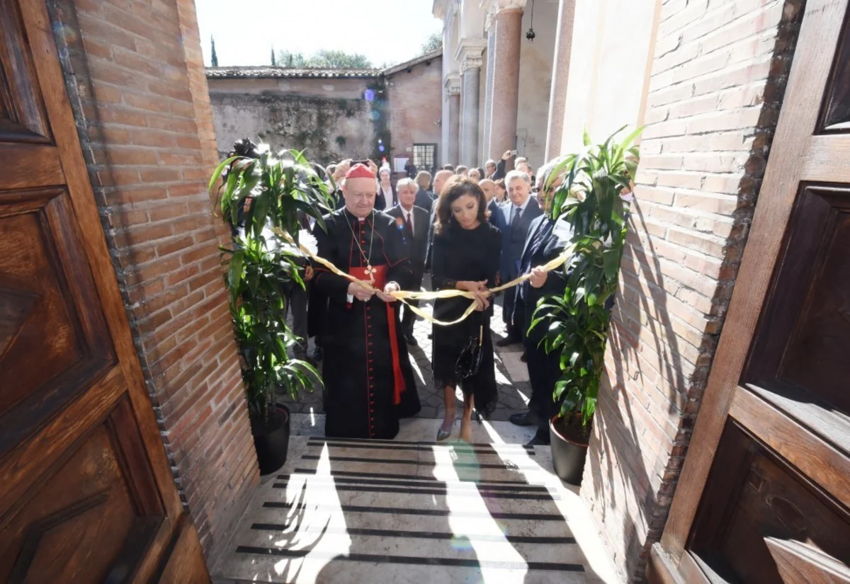 Mehriban Aliyeva attends inauguration of St.Sebastian catacombs in Vatican