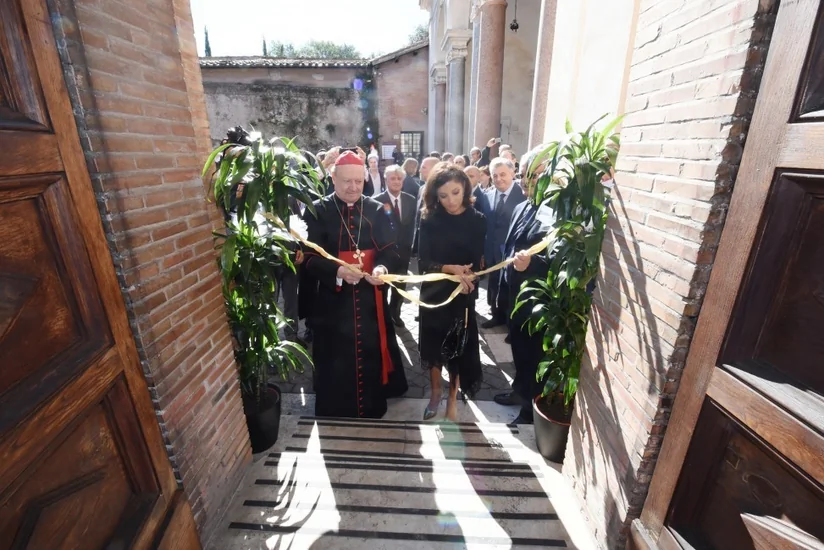 Mehriban Aliyeva attends inauguration of St.Sebastian catacombs in Vatican
