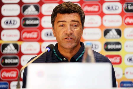 European Championship participants adress a press conference