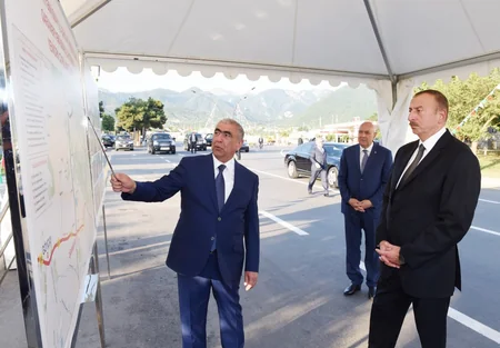 ​Qaraməryəm-İsmayıllı avtomobil yolu yenidənqurmadan sonra istismara verilib