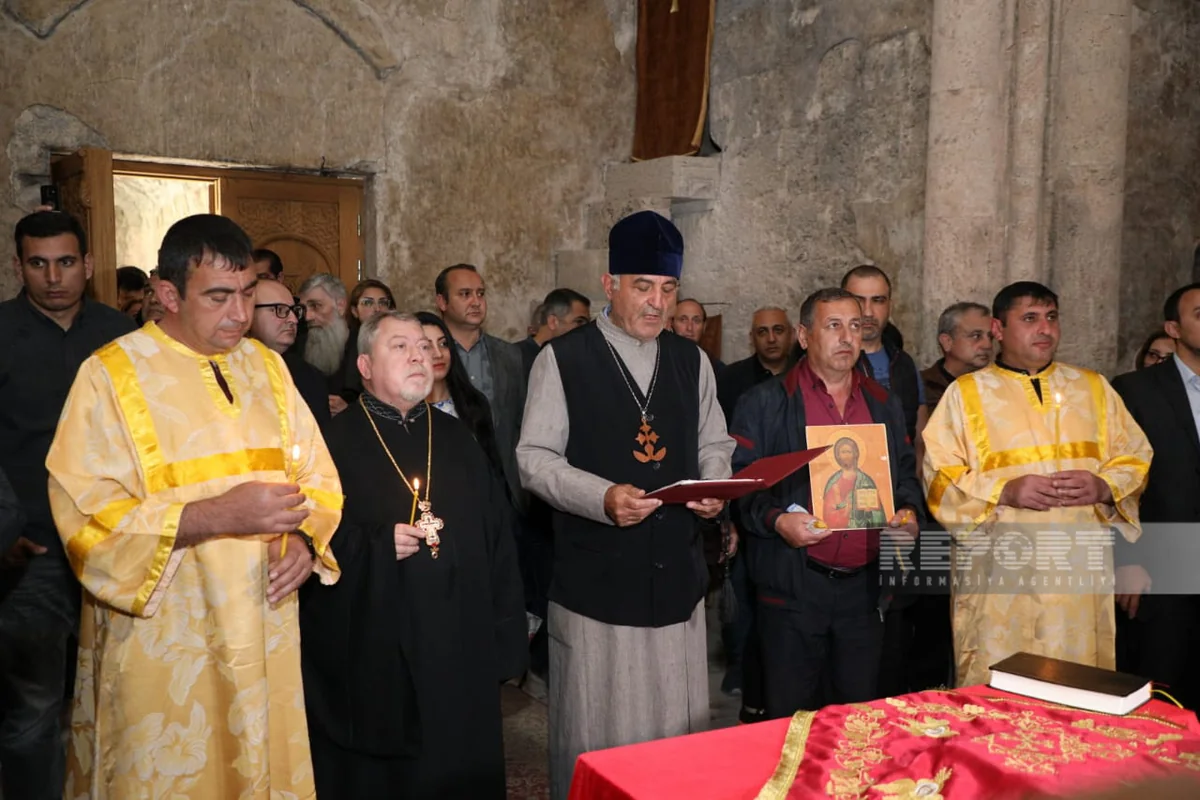 Dini icmaların nümayəndələri Xudavəng monastırında dini ayinlər həyata keçiriblər