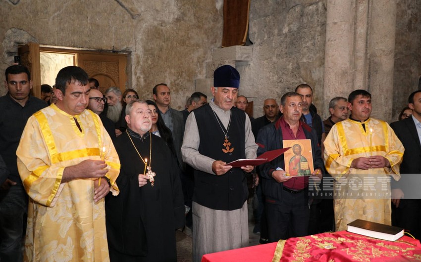 Dini icmaların nümayəndələri Xudavəng monastırında dini ayinlər həyata keçiriblər