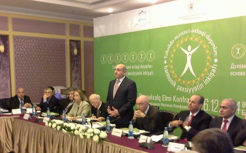 “Təhsildə mənəvi-əxlaqi dəyərlər: harmonik şəxsiyyətin formalaşması” mövzusunda beynəlxalq elmi konfrans keçirilib
