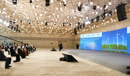 Ilham Aliyev inaugurates Garadagh Solar Power Plant