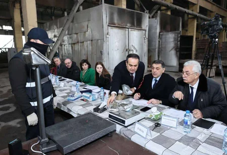 Azərbaycandan tranzit yolla Avropaya çatdırılmalı olan 272 milyon avroluq narkotik məhv edilib