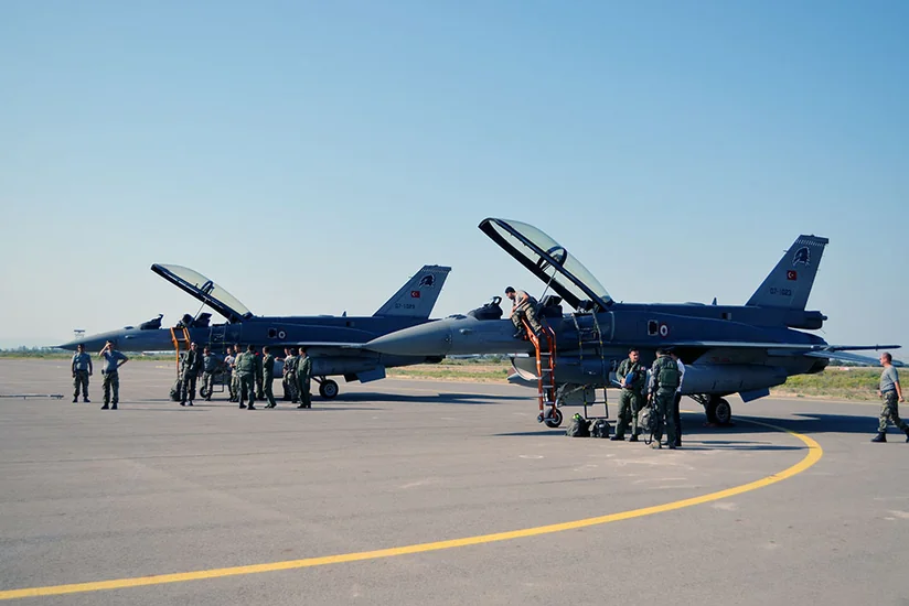 F-16 fighters of Turkish Air Force arrive in Azerbaijan - VIDEO