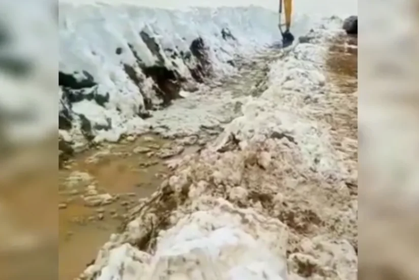 Ordubadda Zəvvar arxı qardan və lildən təmizlənib