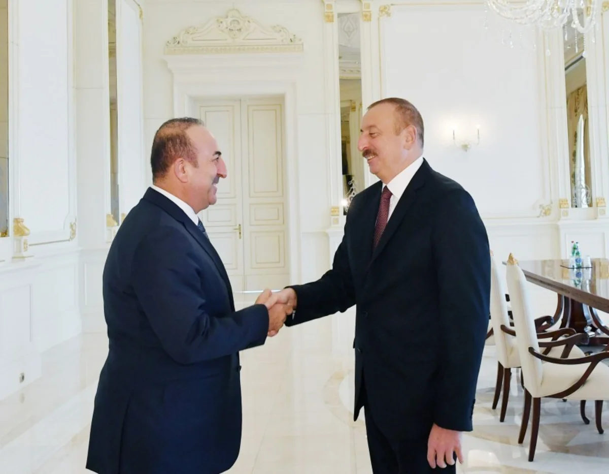 President Ilham Aliyev receives Turkish foreign minister