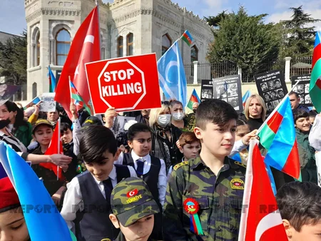 Beyazit meydanında Xocalı soyqırımının 30-cu ildönümü ilə əlaqədar aksiya keçirilib