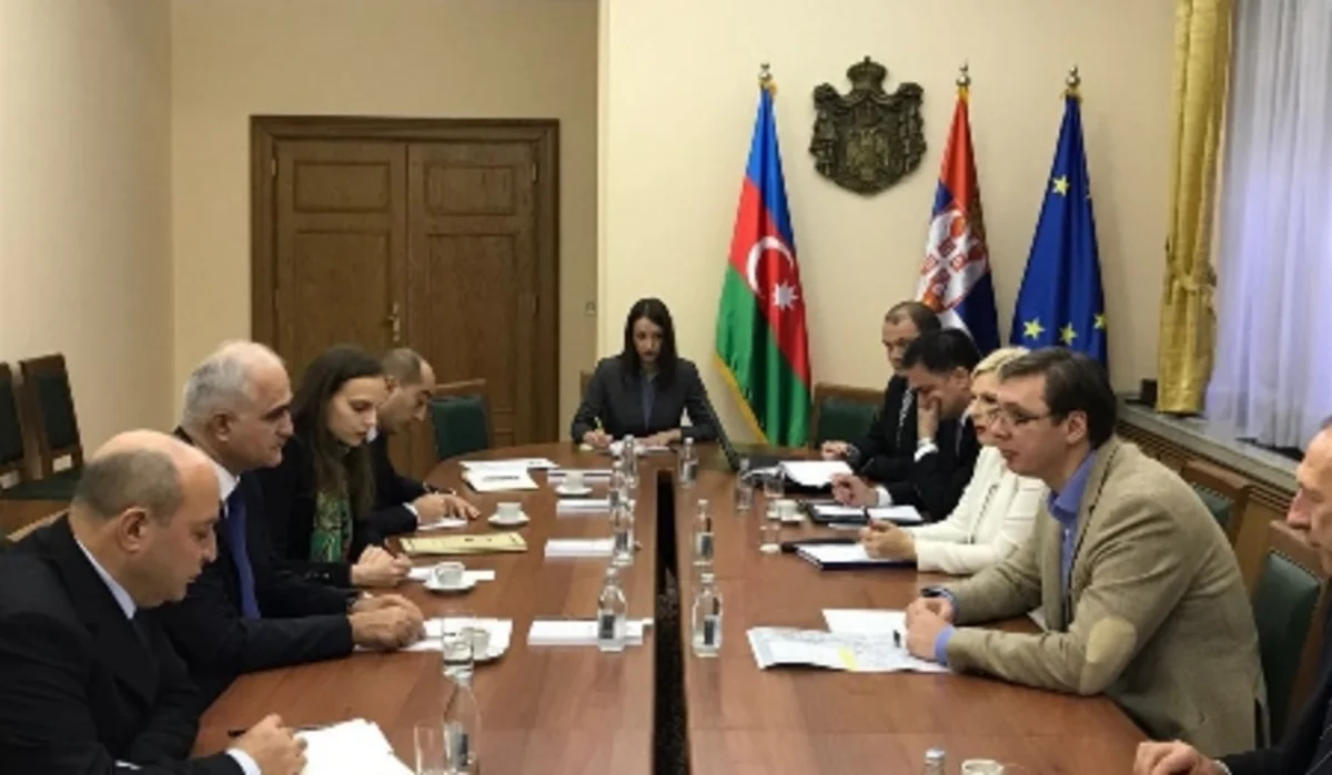 Azərbaycanın iqtisadiyyat naziri Serbiyanın baş naziri ilə görüşüb