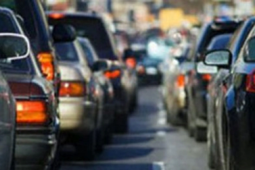 Large traffic jam occured in Binagadi highway