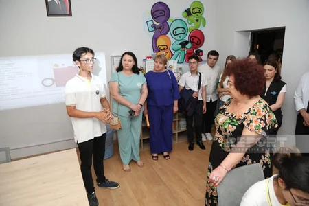İrpen məktəbinin şagirdləri Akademik Zərifə Əliyeva adına liseydə olublar