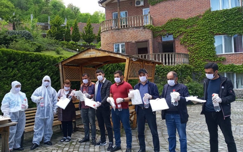 Karantin rejimində fəaliyyət göstərən hotellər tibbi ləvazimatlarla təmin edilib
