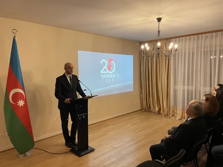 Strasburqda 20 Yanvar şəhidlərinin xatirəsi anılıb