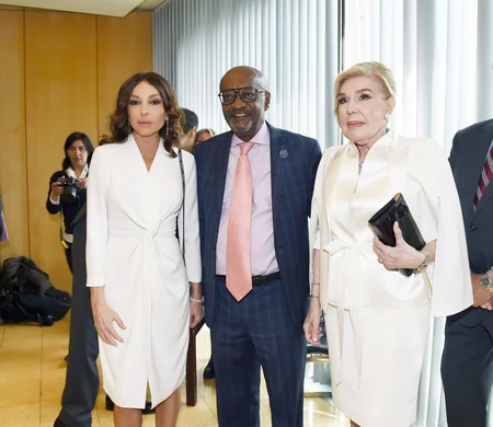 Mehriban Əliyeva Parisdə Koişiro Matsuuranın 80 illiyi münasibətilə keçirilən konfransda iştirak edib - YENİLƏNİB
