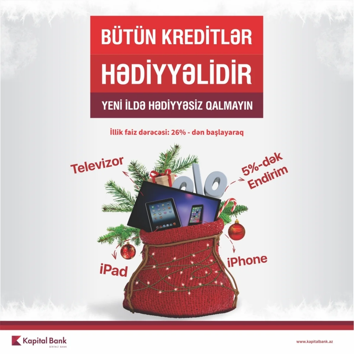 Kapital Bank yeni aksiyaya başlayıb