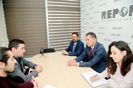 Hindistan səfiri Report İnformasiya Agentliyində olub
