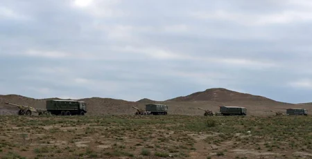 Azerbaijani rocket and artillery formations conduct live-fire exercises - VIDEO