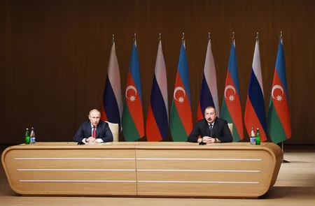 Presidents of Azerbaijan and Russia attend  official opening of 9th Azerbaijan-Russia Interregional Forum