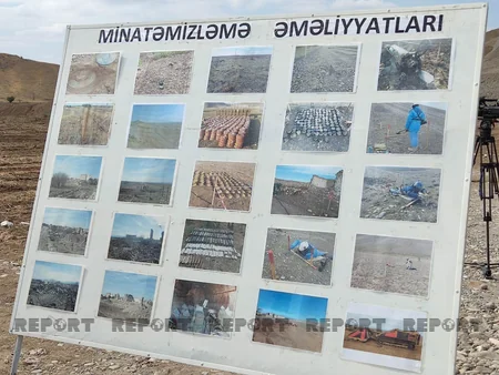 International travelers view demining works in Azerbaijan's Jabrayil 